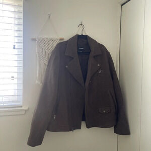 Express Wool Blend Moto Jacket